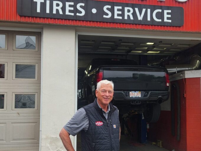 Dave Gallerani outside the Plymouth, MA facility where phased investments—from HV safety gear to an Autel ADAS bay—have positioned Cape Auto as a regional EV/Hybrid leader.