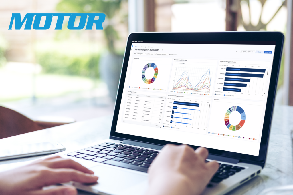 Image of a user with Insights Navigator dashboard on their laptop.